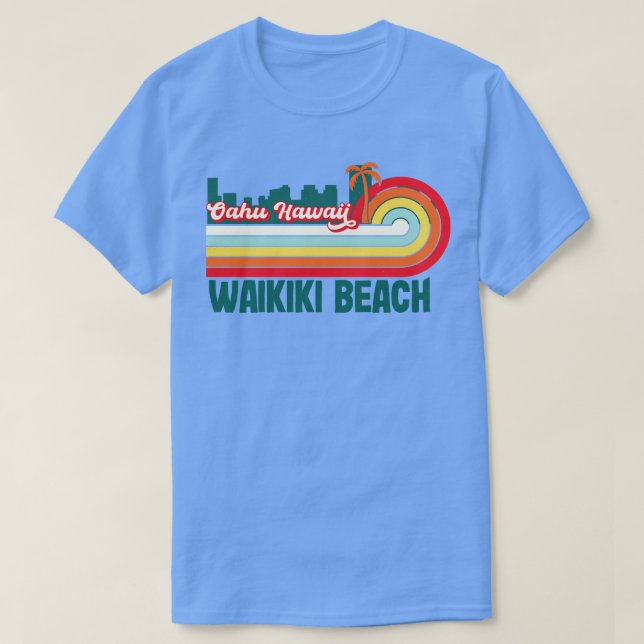 Oahu Hawaii Waikiki TShirt (Design devant)