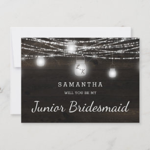 Oak Ridge Rustic Be My Junior Bridesmaid Propositi