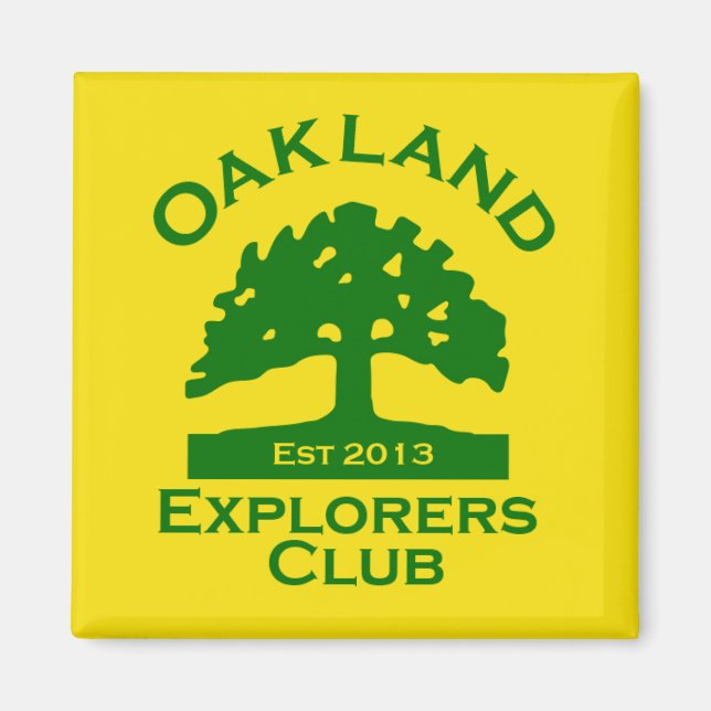 Oakland Explorers Club Magnet (Devant)