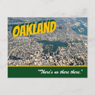 Oakland : "Il n'y a pas là-bas." Carte postale Ste