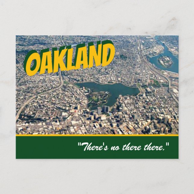 Oakland : "Il n'y a pas là-bas." Carte postale Ste (Devant)
