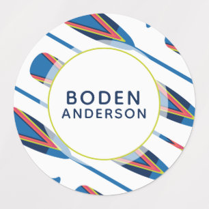 Oars nautiques Nom personnalisé Étiquette étanche