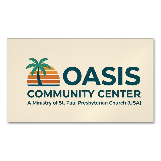 Oasis Community Center Magnet (devant)