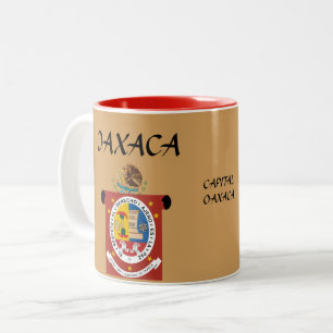 Oaxaca Mexique Crest & Flag Mug