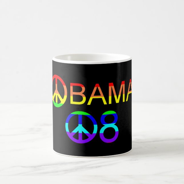 Obama 08 Arc-en-ciel - Arc-en-ciel - Mugs (Centre)