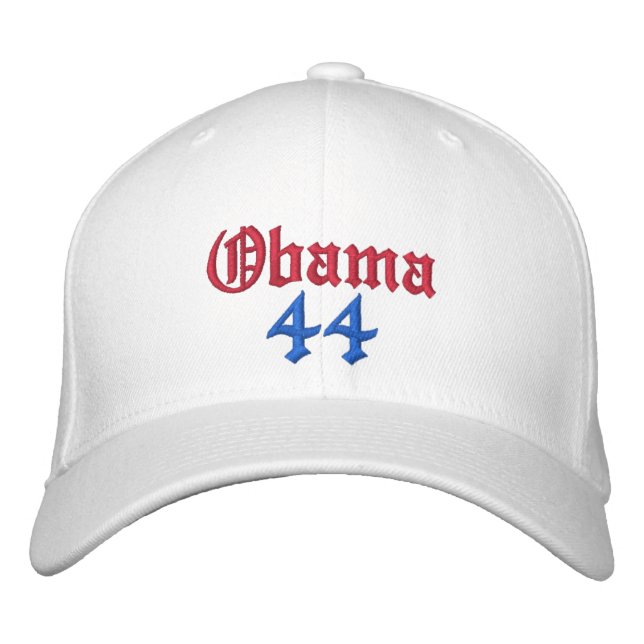 Obama, 44 Casquettes brodés (Devant)