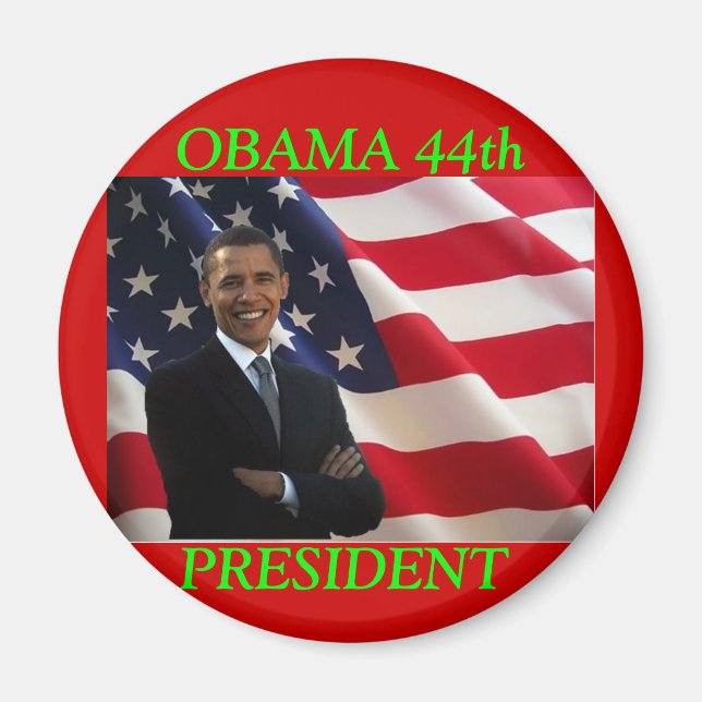 OBAMA 44e PRÉSIDENT MAGNET (Devant)