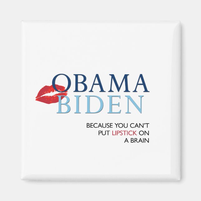 Obama Biden Magnet - anti Palin/McCain (Devant)