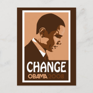 Obama - Changer de carte postale Brown foncée