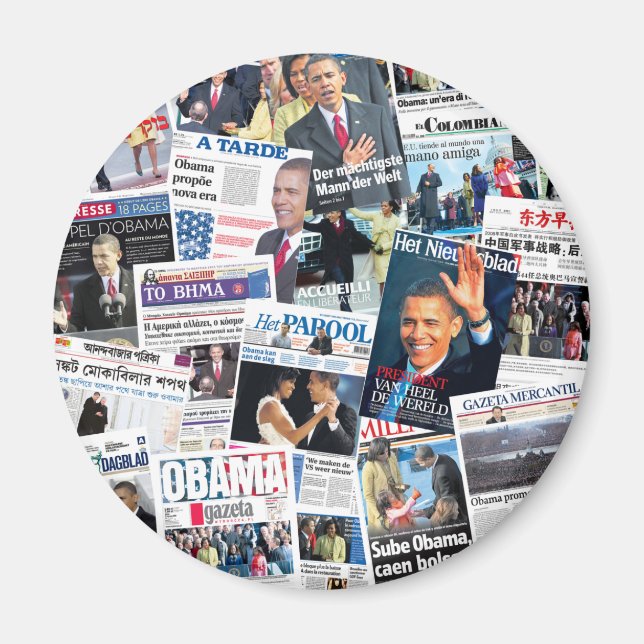 Obama International Inauguration Journal Magnet (Devant)