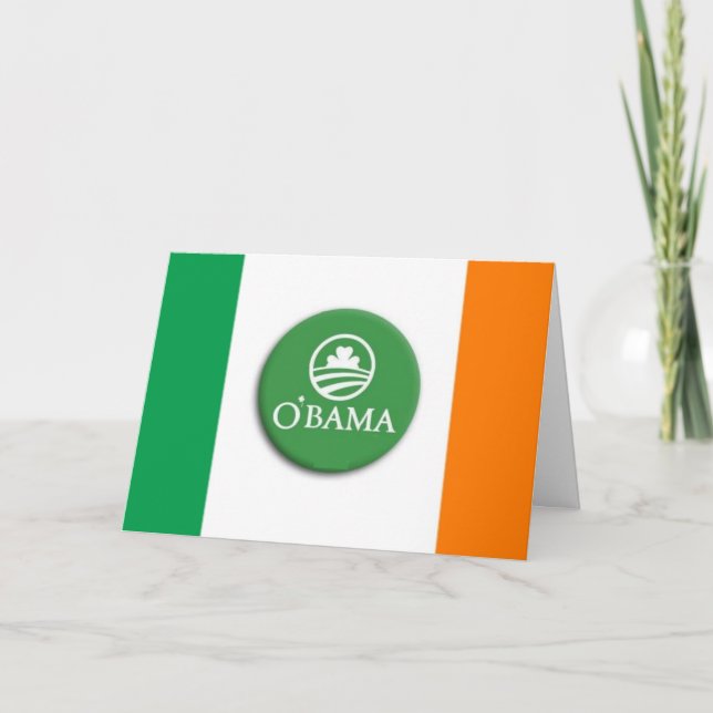O'bama Irish - Carte de voeux (Devant)