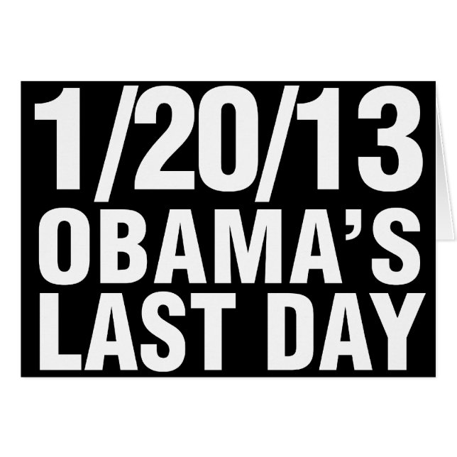 Obama Jour Dernier 1/20/13 (Devant horizontal)