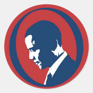 Obama : Le Autocollant Bio O