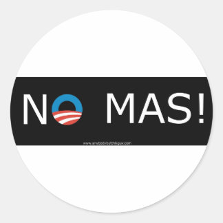 Obama - Pas de Mas ! Stickers Cercle