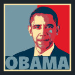 OBAMA POP ART POSTER<br><div class="desc">Portrait de Barack Obama comme président élu avec un effet d'affiche pop avec son nom en gras sous son portrait. Barack Hussein Obama II est un homme politique américain qui a été le 44ème président des Etats-Unis de 2009 à 2017.</div>