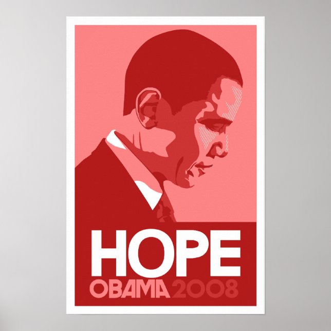 Obama - Poster rouge Hope (Devant)
