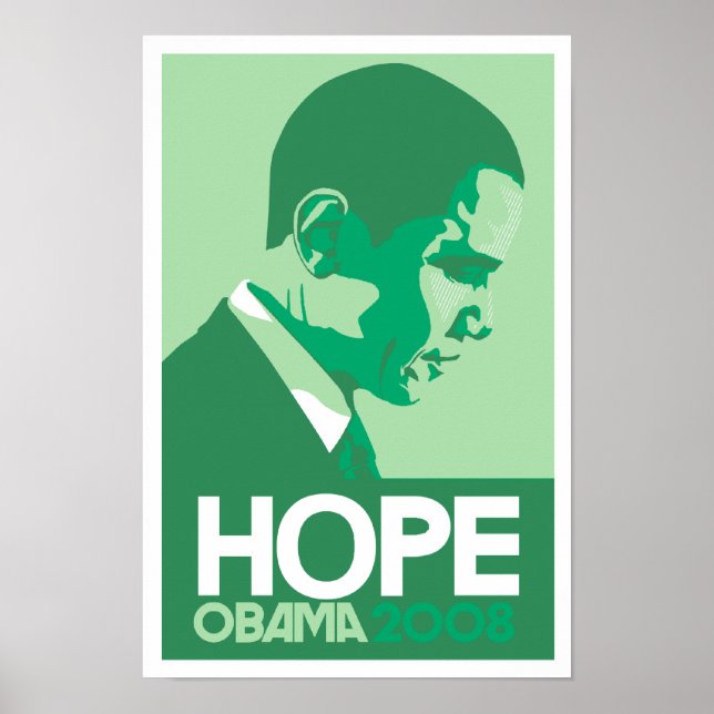 Obama - Poster vert Hope (Devant)