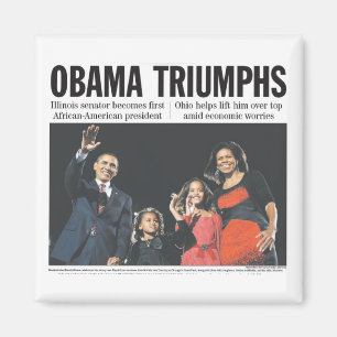 Obama triomphe aimant
