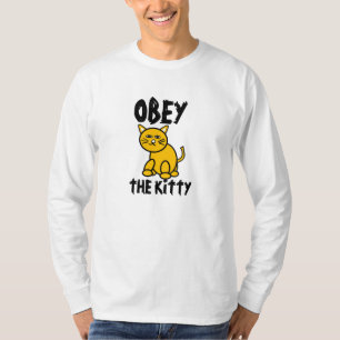 Obéissez le T-shirt des hommes de Kitty