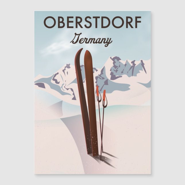 Oberstdorf Allemagne art ski. (Devant)