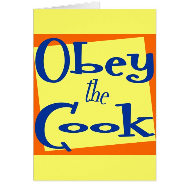 Obey Cook Kitchen dit : (Devant)