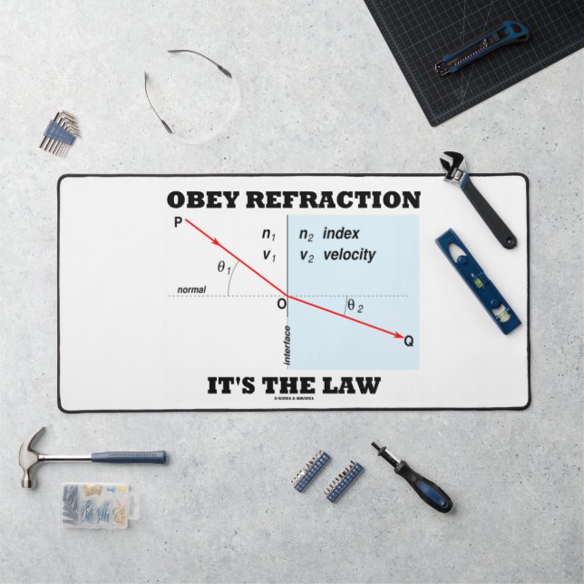 Obey Refraction C'est La physique de droit de l'Ét (Poste de travail)