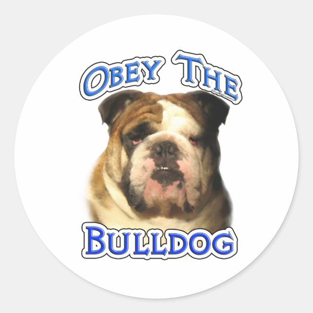 Obey the Bulldog - Sticker (Devant)