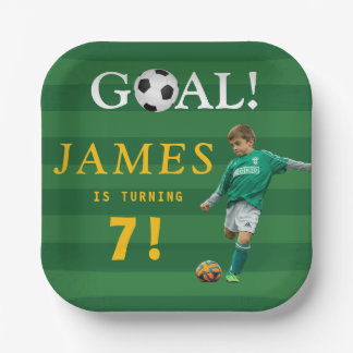 Objectif ! Assiette d'anniversaire de football pou