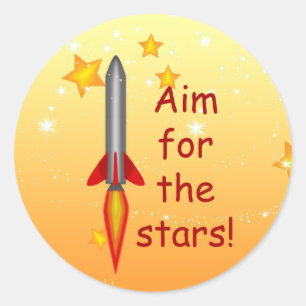 Objectif de fusée pour les étoiles Stickers de c
