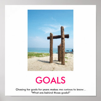 OBJECTIFS affiche démotivante