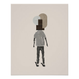 objet_15_un homme_1 affiche glacée