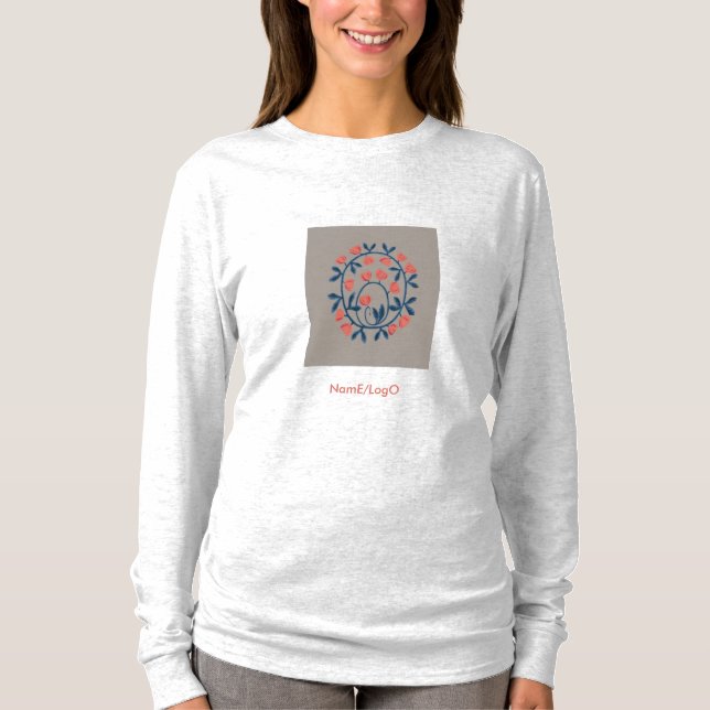 objet_17_un cygne en fleurs t-shirt (Devant)