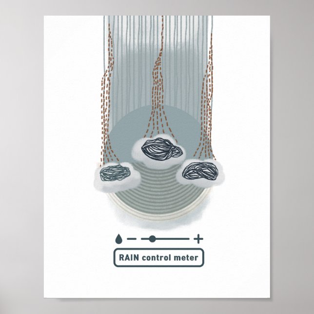 objet_2_rain control meter matte poster (Devant)