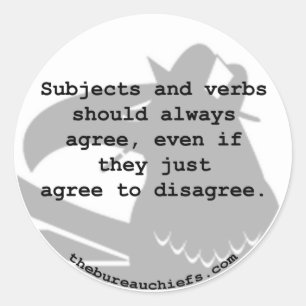 Objet et verbes Sticker