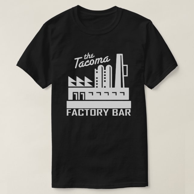 Obscurité de T-shirt de barre d'usine de Tacoma (Design devant)