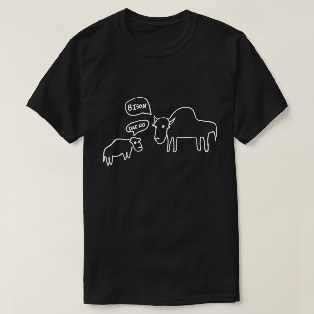 Obscurité de T-shirt de bison (Design devant)