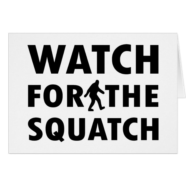 Observez pour Squatch (Devant horizontal)