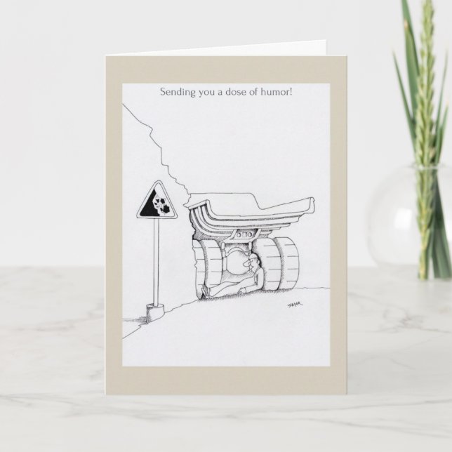 Obtenez bien bientôt cartes camionneur, drôle de d (Devant)