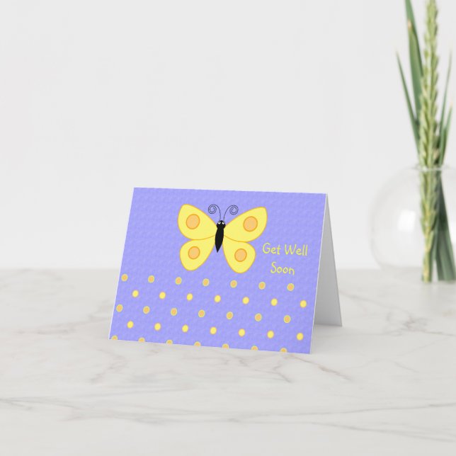 Obtenez Bien Bientôt Les Cartes Papillon (Devant)