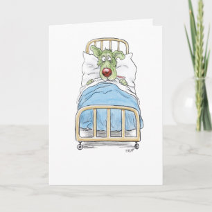 Obtenez Bien Bientôt Sick Puppy Carte de voeux
