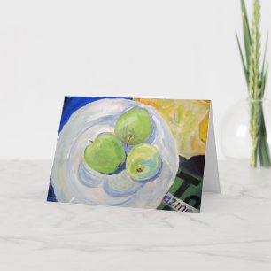 Obtenez bien, Peinture de la carte des pommes