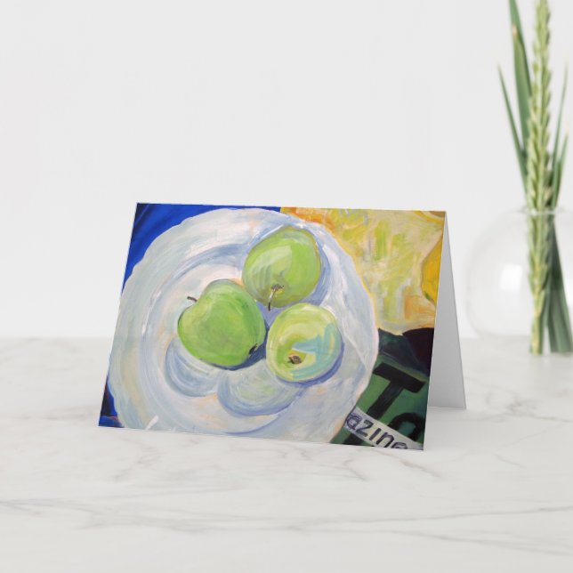 Obtenez bien, Peinture de la carte des pommes (Devant)