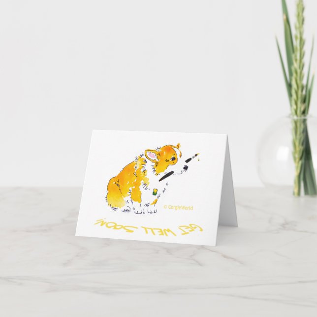 Obtenez bientôt à corgi bon la carte (Devant)
