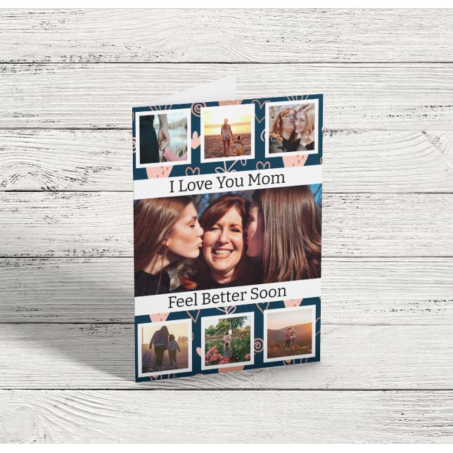 Obtenez bientôt la carte de voeux photo maman (Créateur téléchargé)