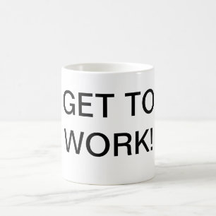 Obtenez de travailler la tasse de café