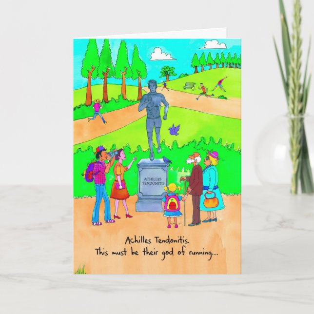 Obtenez la carte bonne pour le coureur - tendinite (Devant)