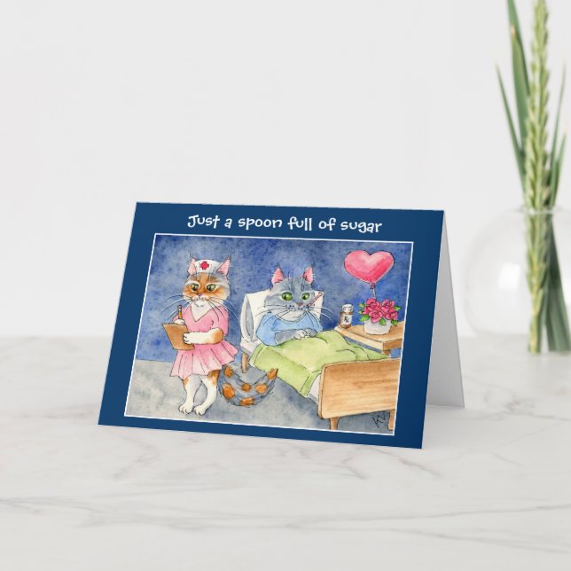 Obtenez la carte de bien avec les chats mignons (Devant)