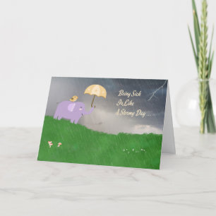 Obtenez la carte de bien pour enfant avec éléphant
