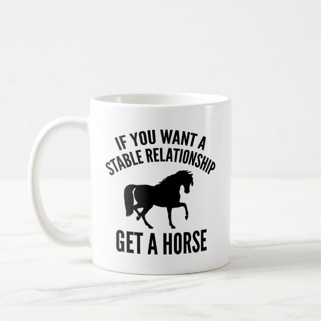 Obtenez Un Cheval Café Mug (Gauche)