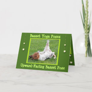 Obtenez une carte de bien avec Basset Hound Poses 